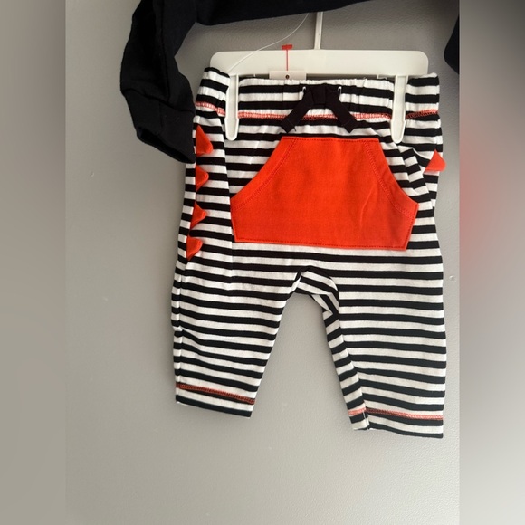 Cat & Jack Baby Milk Monster Halloween Matching Set SZ 0-3M Black White New - Picture 6 of 6